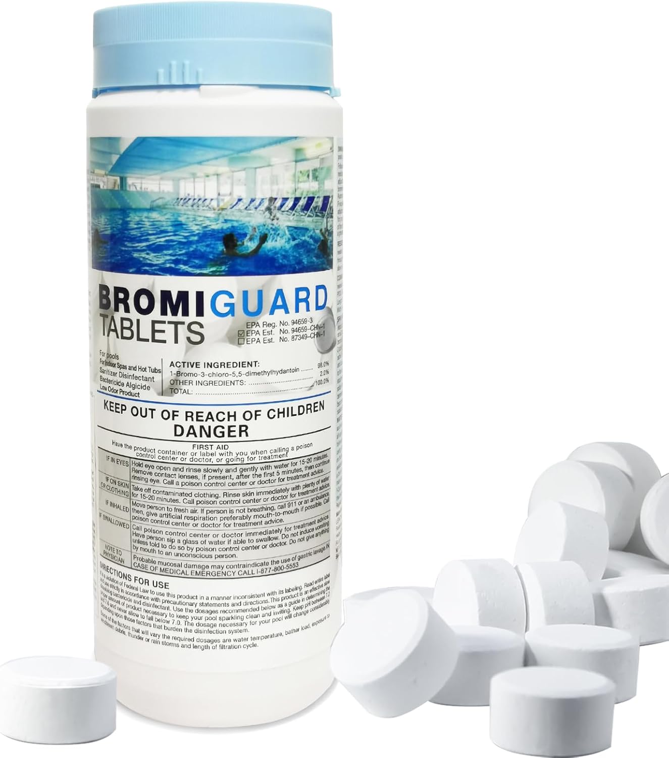 1.8 Lbs Spa Bromine Tablets for Hot Tub Sanitization