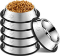 Stainless Steel Dog Bowls 8 Pack - Non-Slip Durable Set