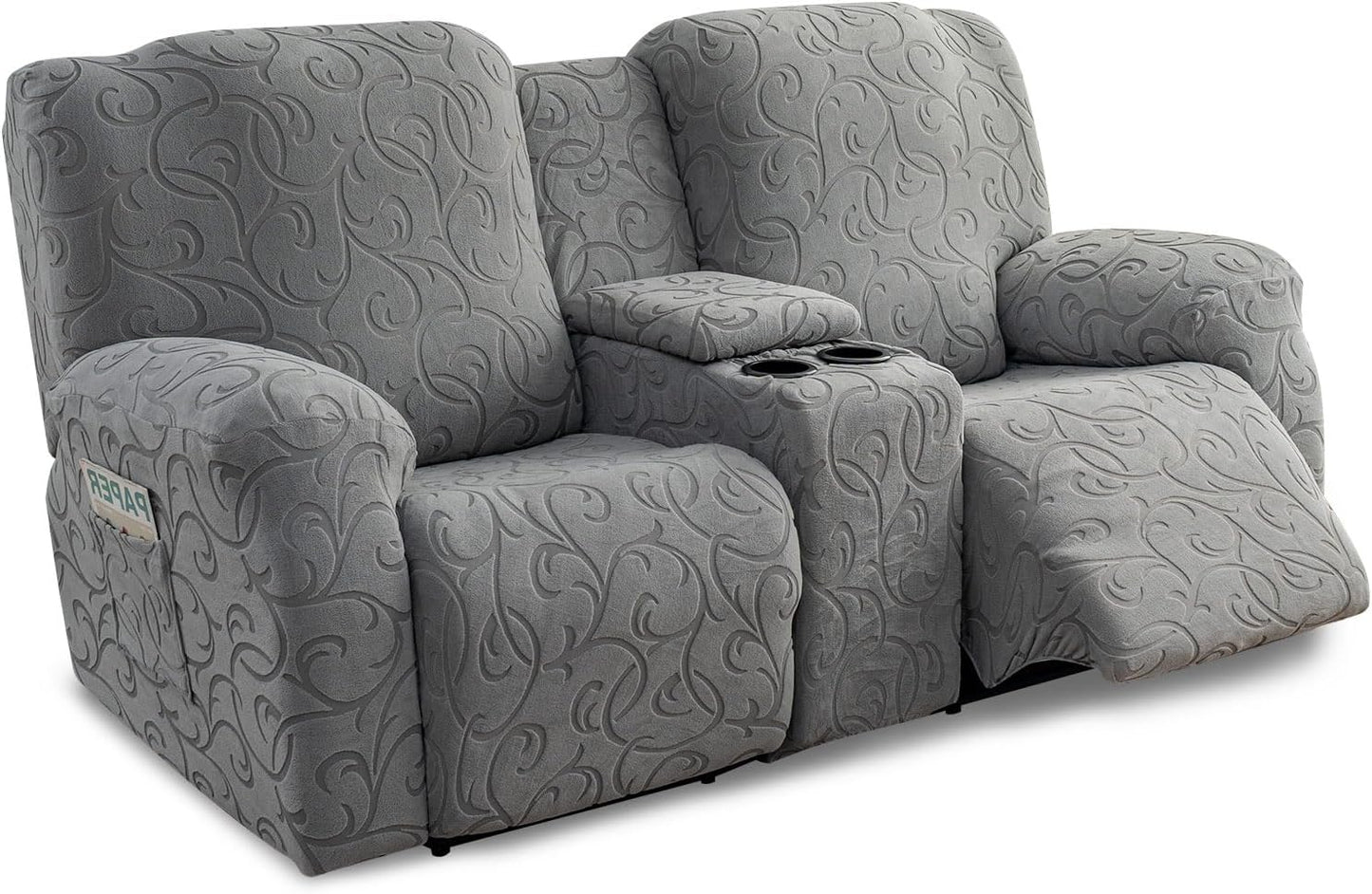 Recliner Loveseat Cover with Center Console for 2 Seater