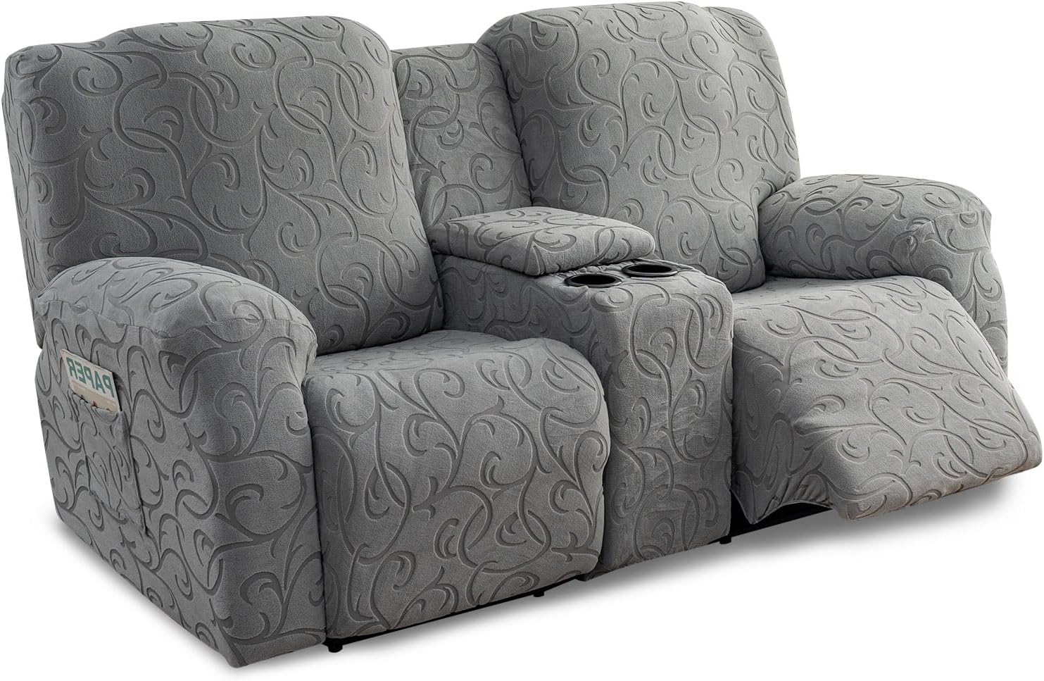 Recliner Loveseat Cover with Center Console for 2 Seater