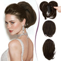 Claw Clip Short Human Hair Ponytail Extension - Natural Volume, 9 in