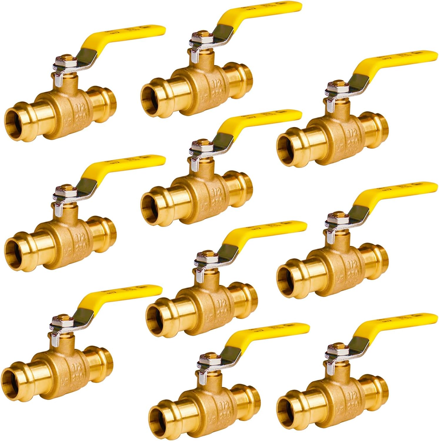 Propress Ball Valve 1/2 Inch Fittings for Plumbing Systems