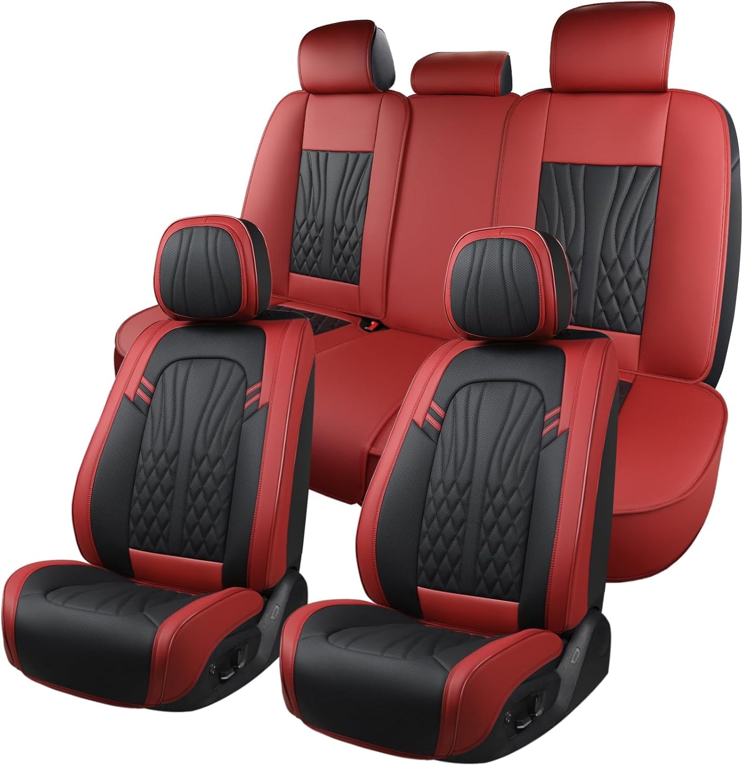 Leather Car Seat Covers Full Set Waterproof for Most Cars