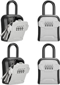 Puroma Lock Box Key Lock Box Wall Mount & Portable - Secure 4-Digit
