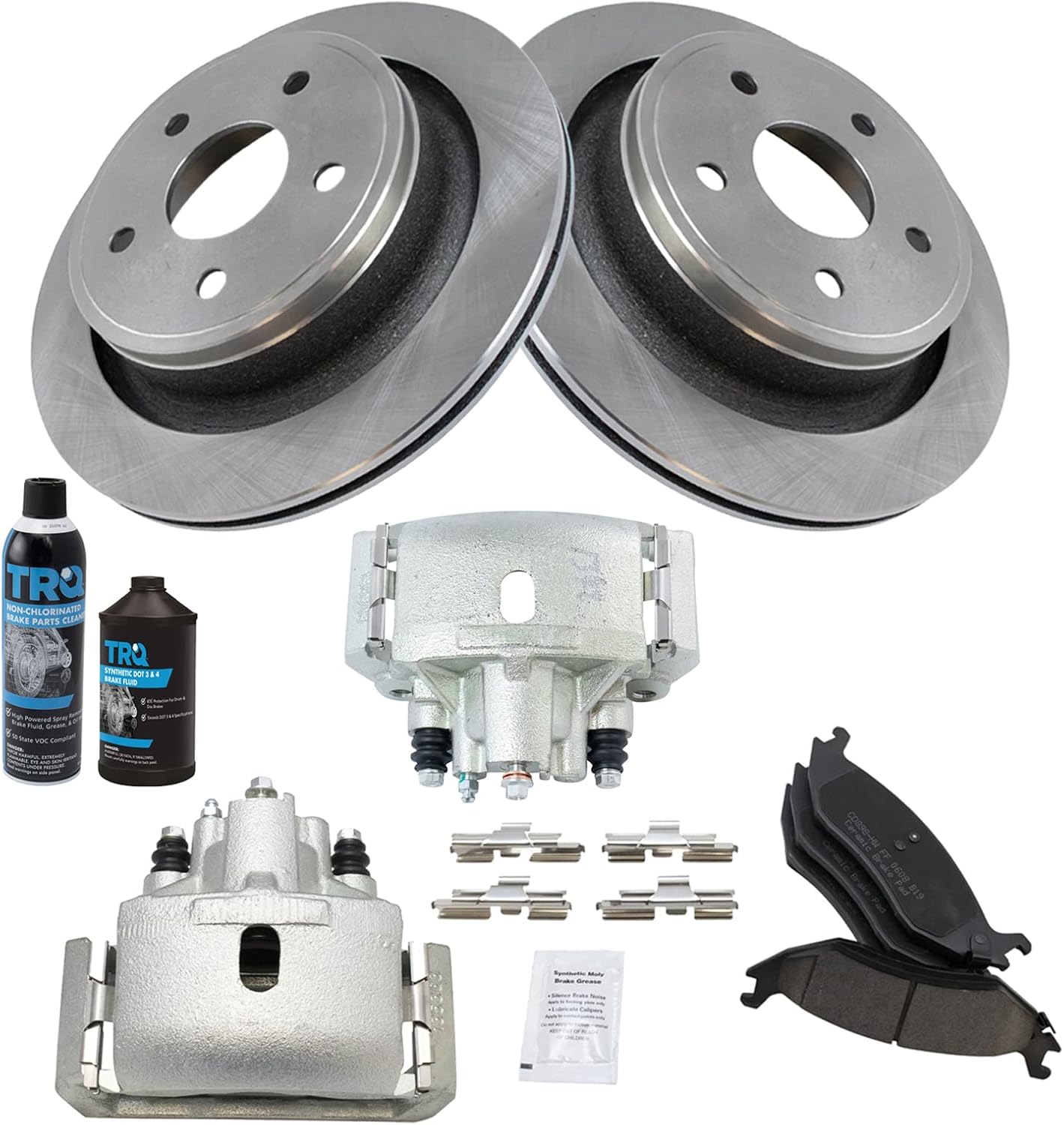 TRQ Rear Brake Pad & Rotor Kit for Chrysler Aspen & Dodge Durango