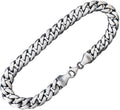 Classic Cuban Link Bracelet for Men 8 mm - Solid 925 Sterling Silver
