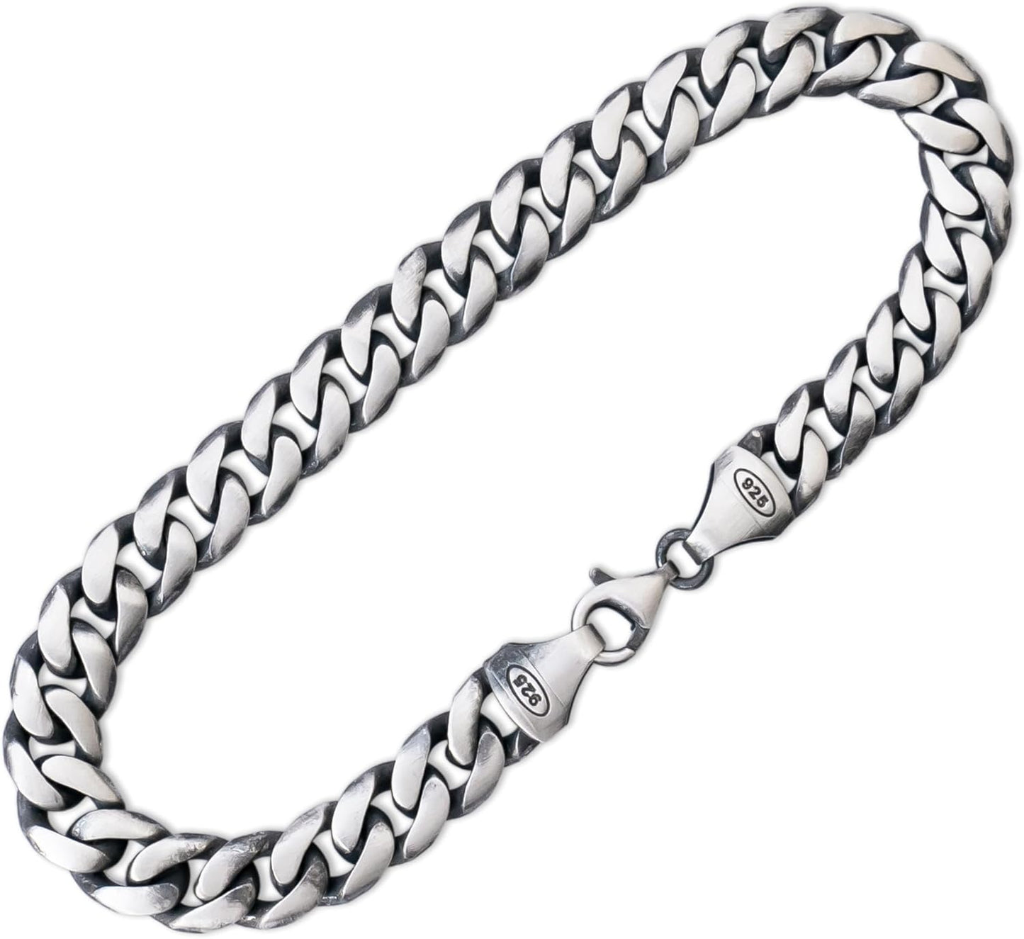 Classic Cuban Link Bracelet for Men - Solid 925 Sterling Silver