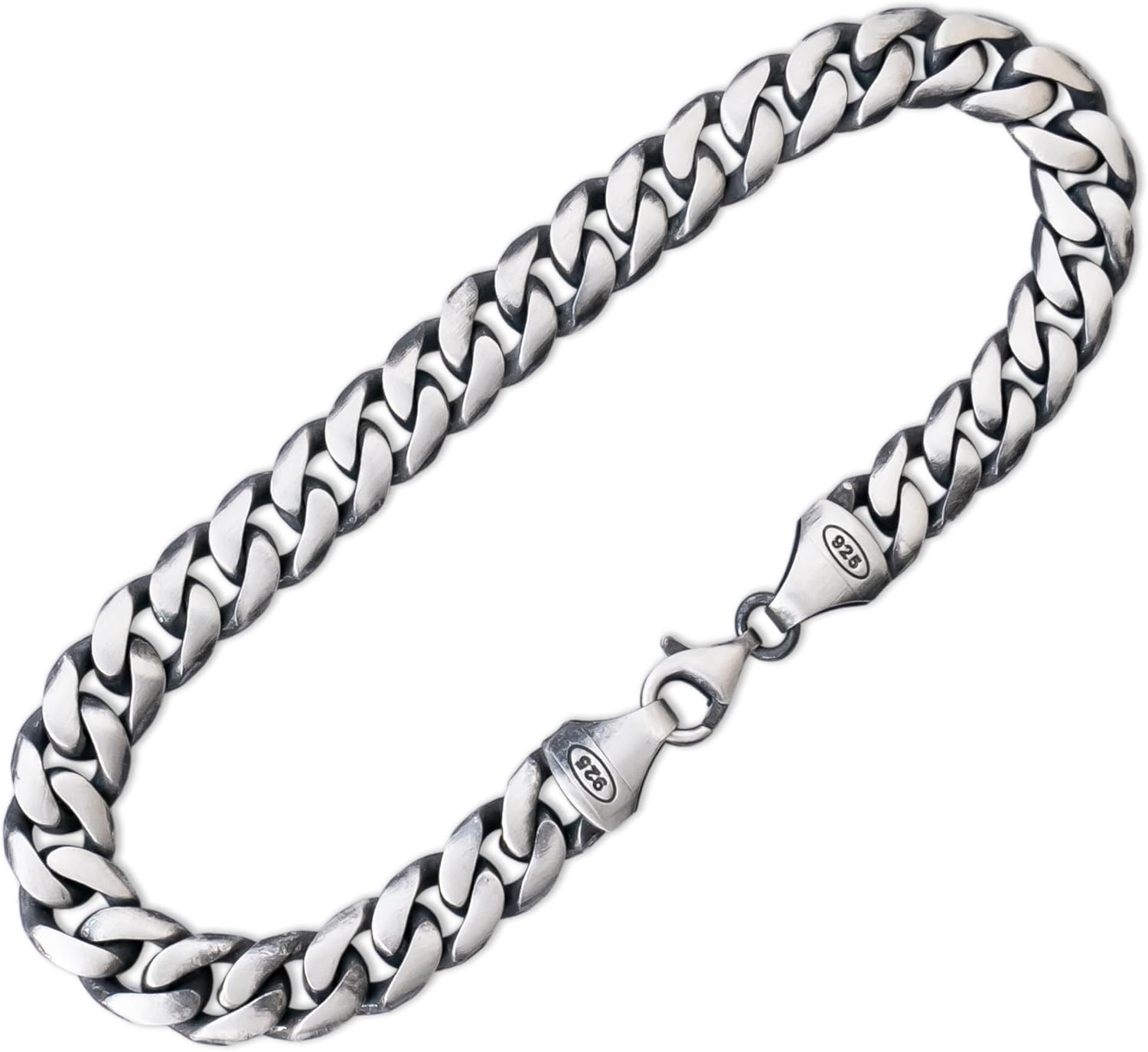 Classic Cuban Link Bracelet for Men - Solid 925 Sterling Silver