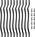 Akenow 61 Pack Metal Deck Spindles 36in Wave Arc Baluster - Heavy Duty
