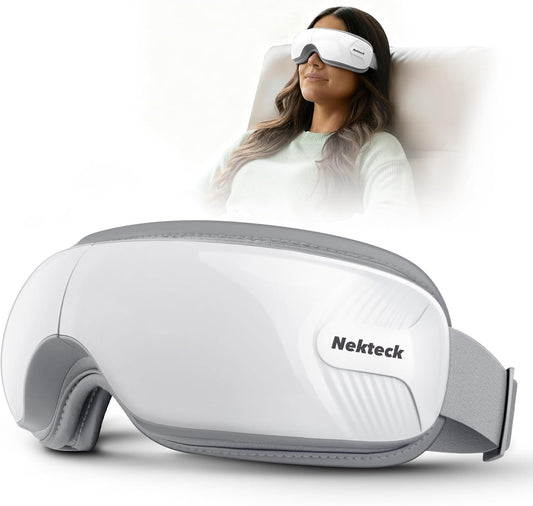 Nekteck Eye Massager with Heat for Migraine Relief and Relaxation