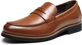 Bruno Marc Men's Dress Slip-on Penny Loafers - Comfortable Memory Foam