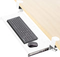 VIVO Large Clamp-on Keyboard and Mouse Tray for Ergonomic Comfort
