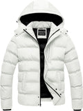 CREATMO US Men's Puffer Jacket Waterproof Winter Parka - Warm Ski
