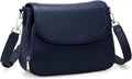 befen Genuine Leather Crossbody Bag with Built In RFID Wallet - Medium