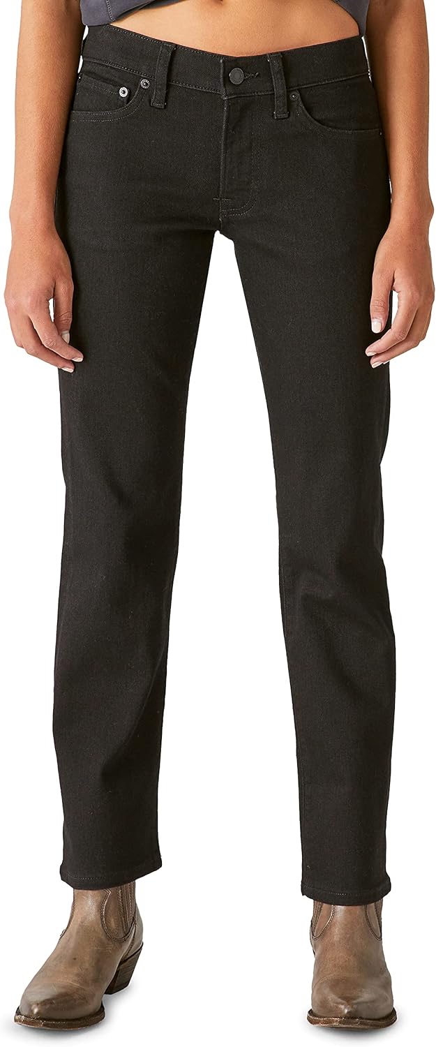 Lucky Brand Womens Mid Rise Sweet Straight Jeans for Comfort