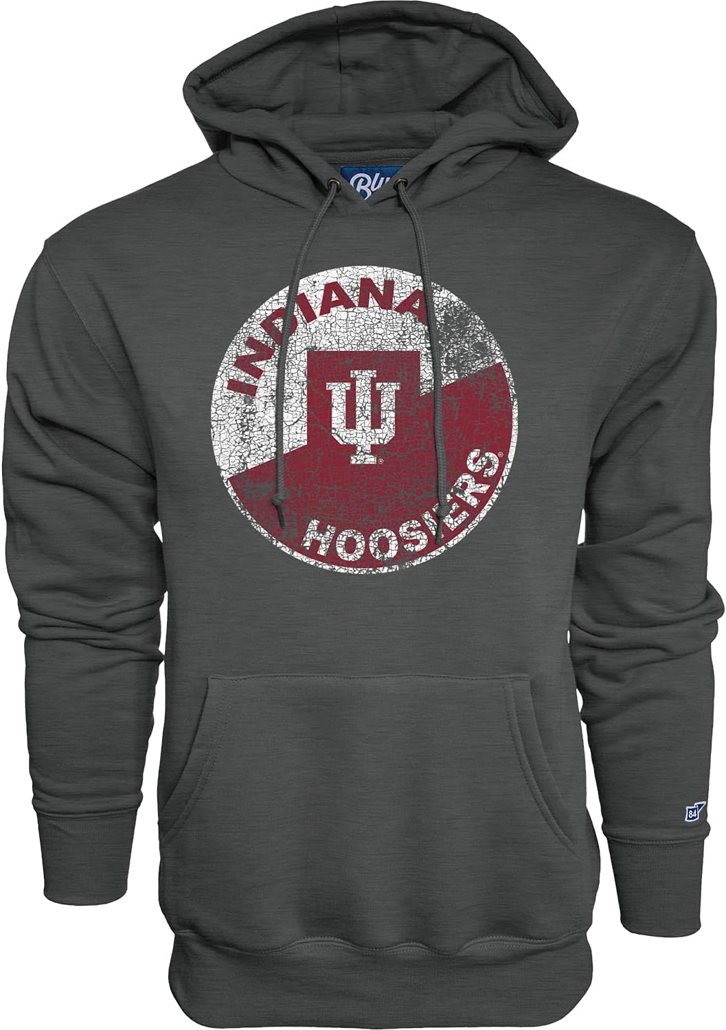 Vintage Cap Dark Heather Hoodie for Indiana Hoosiers Fans