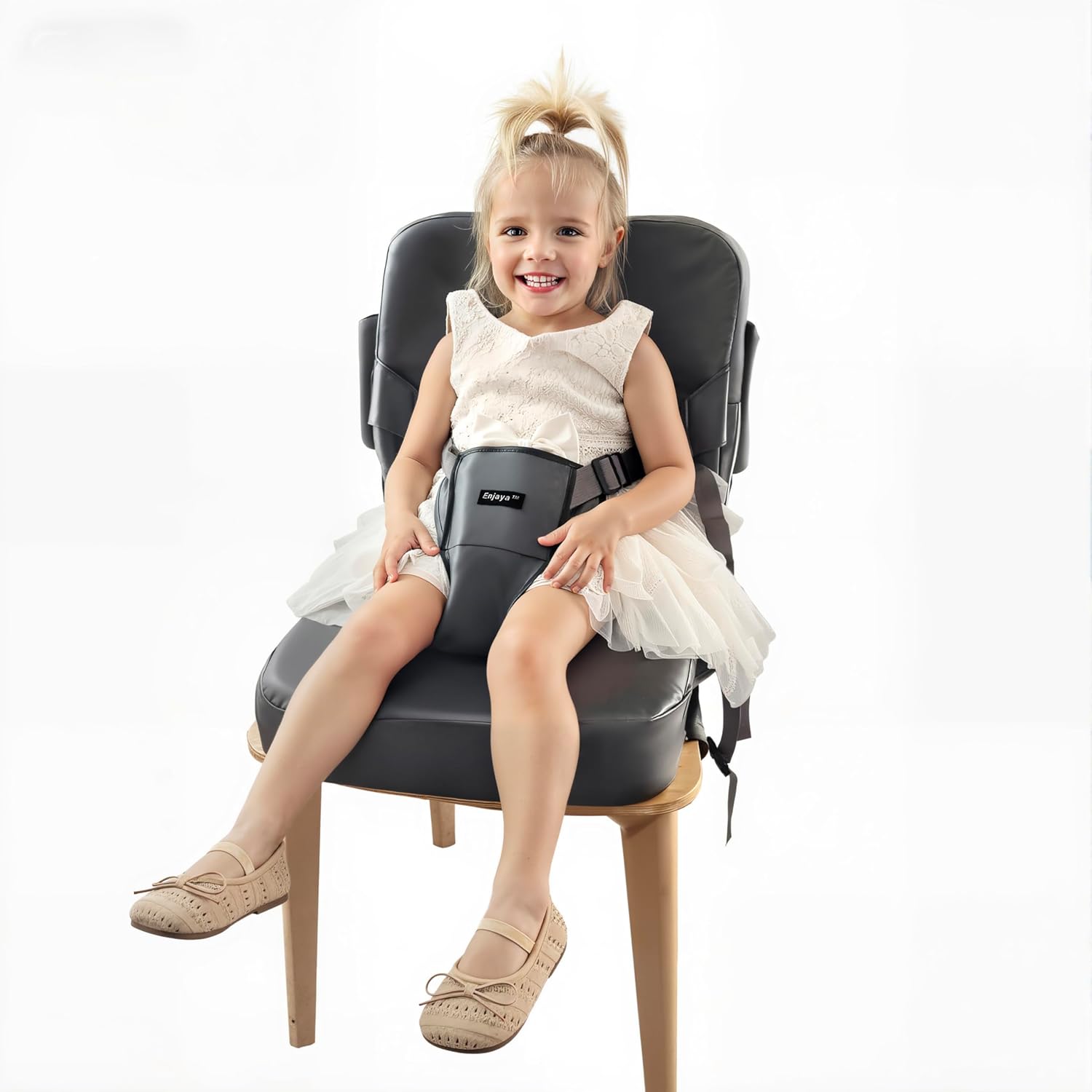 Portable High Back Booster Seat for Dining Table and Kids
