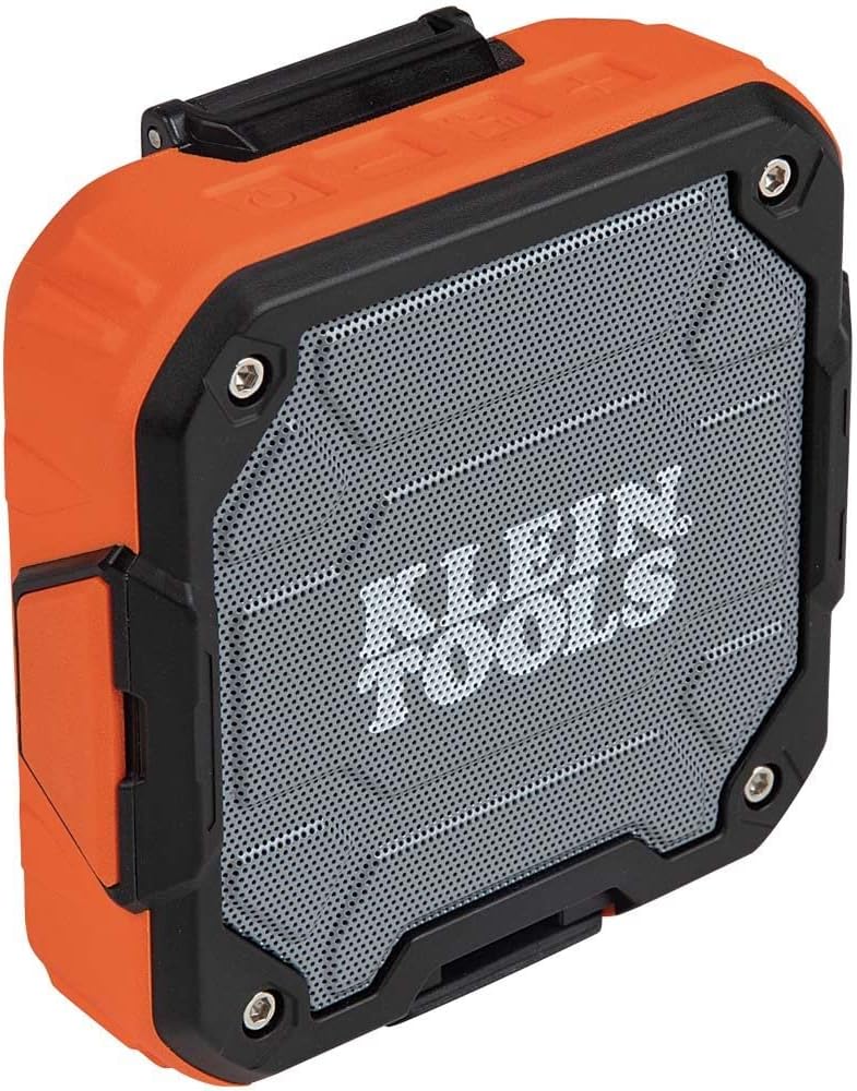 Klein Tools Bluetooth Speaker: Hands-Free, 10 Hr Run Time