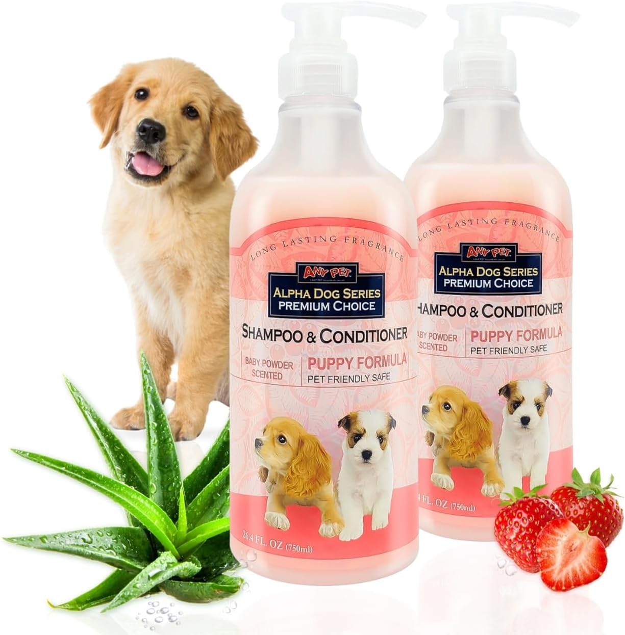 Natural Puppy Shampoo and Conditioner for Sensitive Skin 26.4 Oz