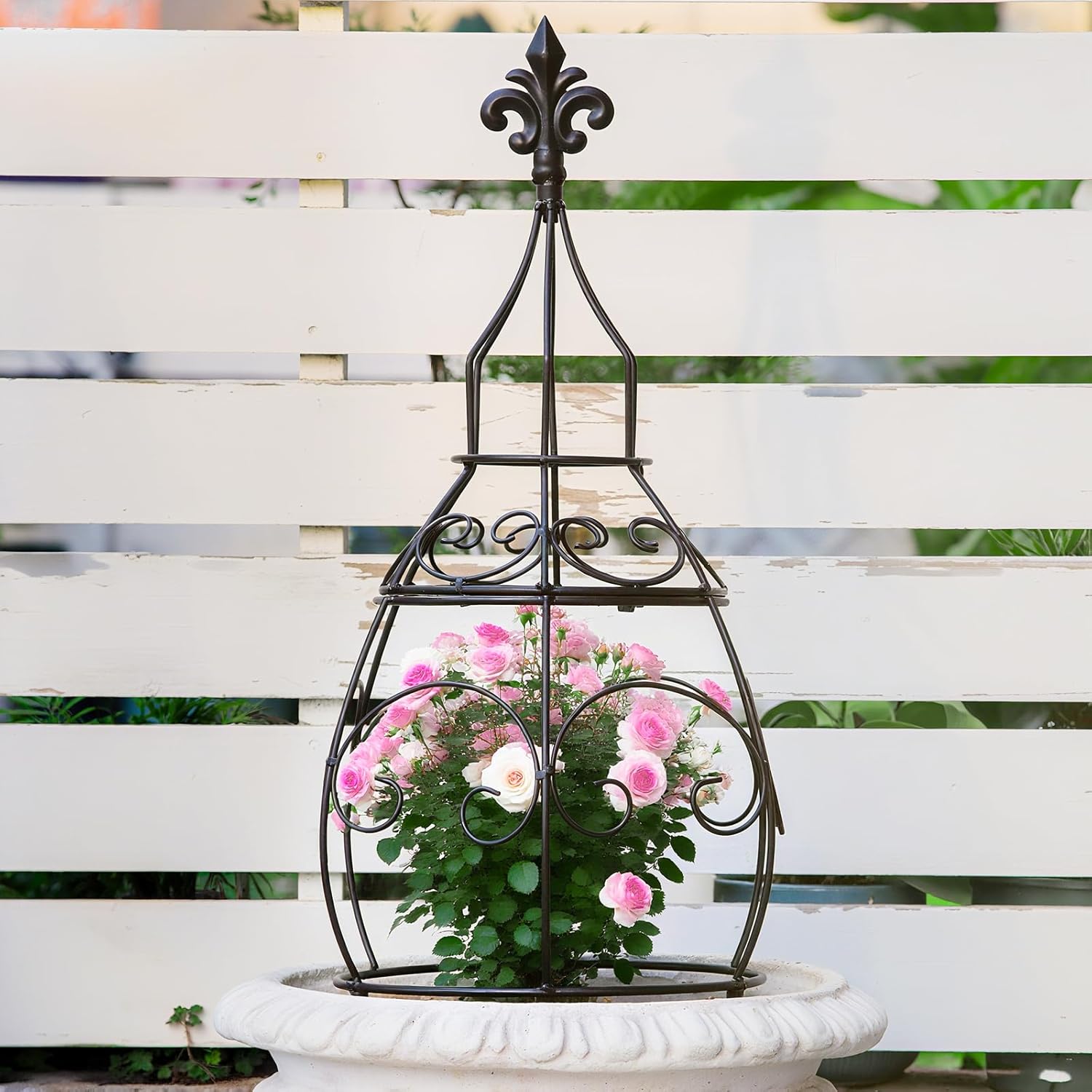 29-Inch Garden Trellis Obelisk for Climbing Plants Support