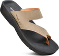 Comfy Arch Support Flip Flops for Women - Split Toe Cushioned