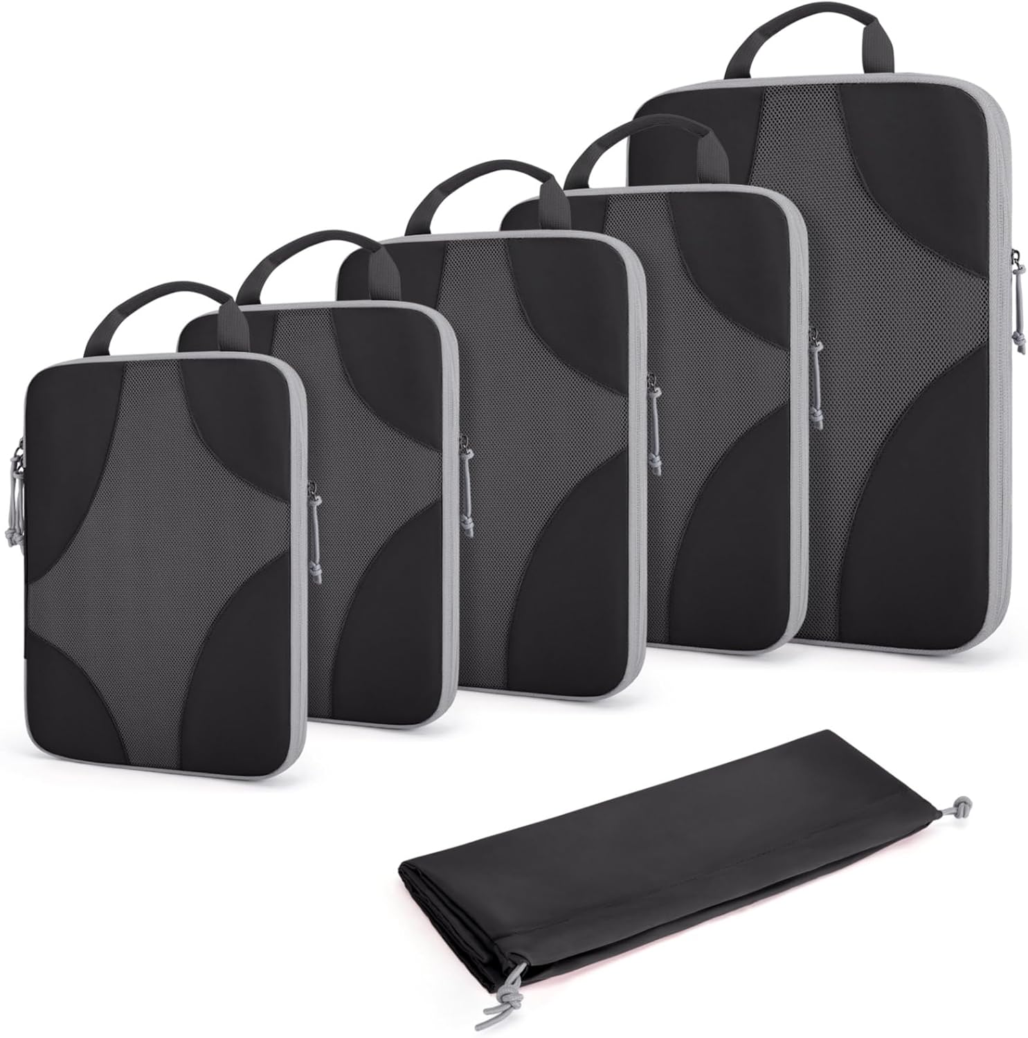BAGSMART Compression Packing Cubes for Travel - 6-Pack Set