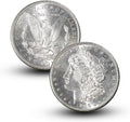 Antique 1886 S Morgan Silver Dollar Coins - Reproduction Vintage Set
