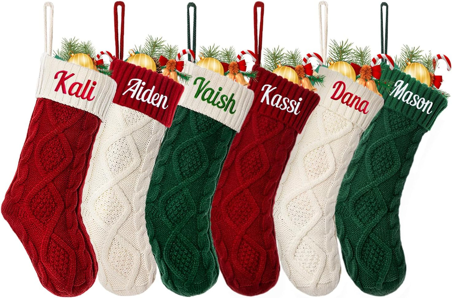 Personalized Christmas Stocking for Family Holiday Decor