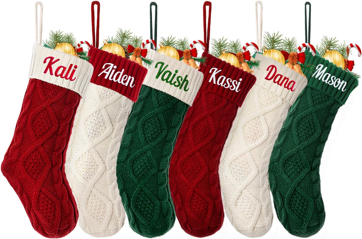 Personalized Christmas Stocking for Family Holiday Decor