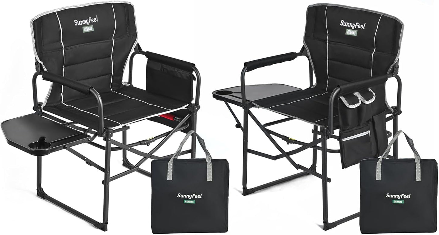 Oversized Camping Directors Chair 2 Pack for Ultimate Comfort