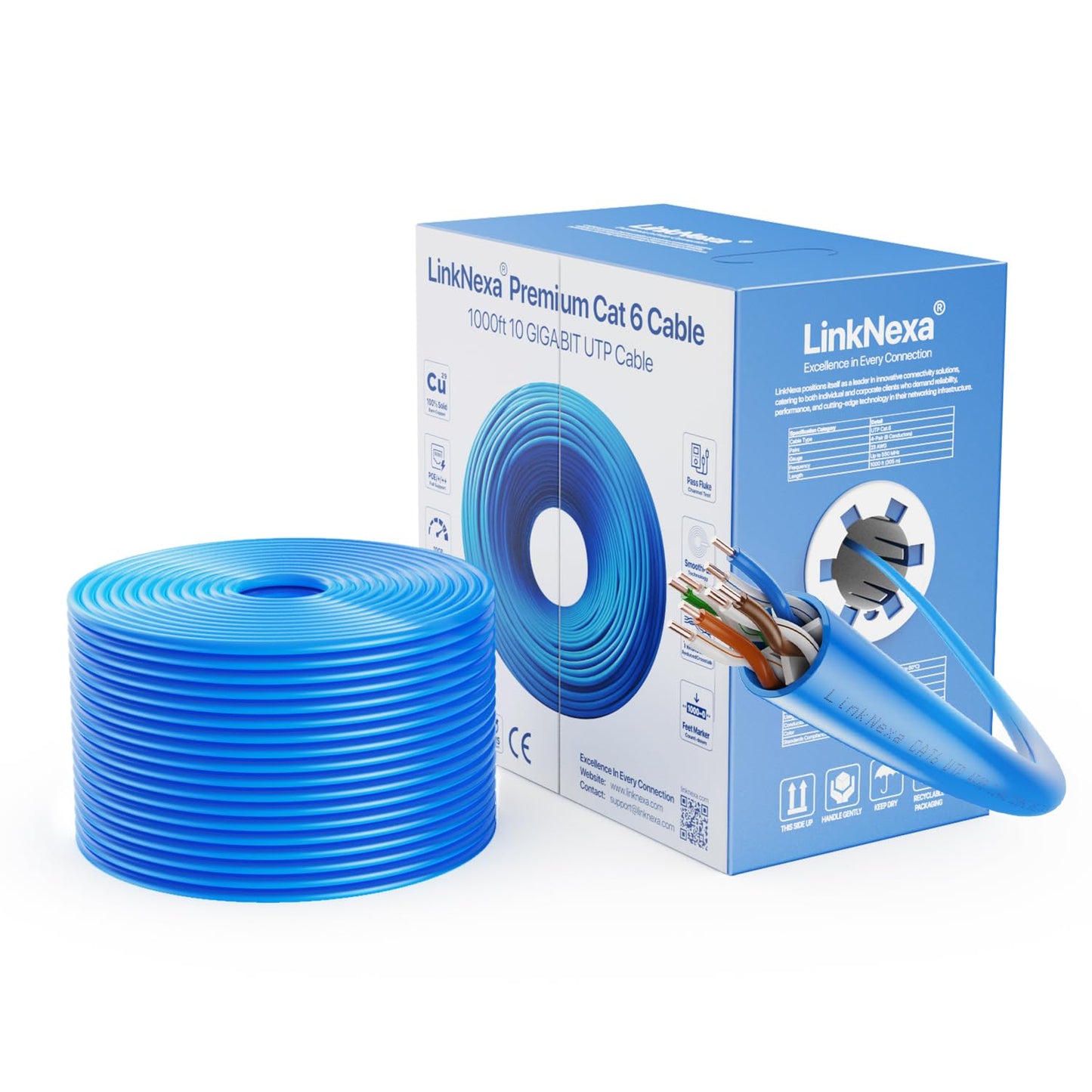 High-Speed 10G Cat6 Ethernet Cable by LinkNexa