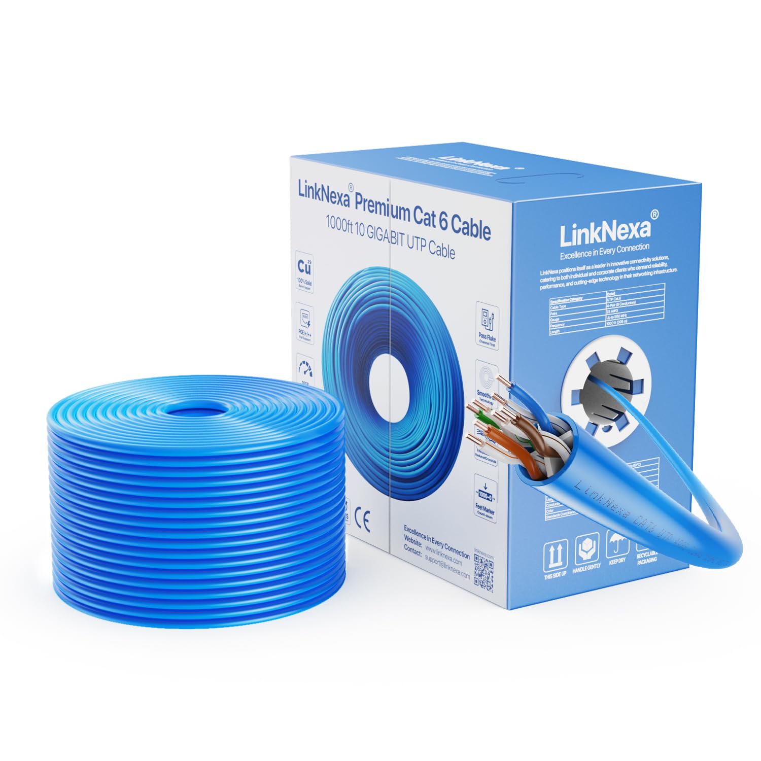 High-Speed 10G Cat6 Ethernet Cable by LinkNexa