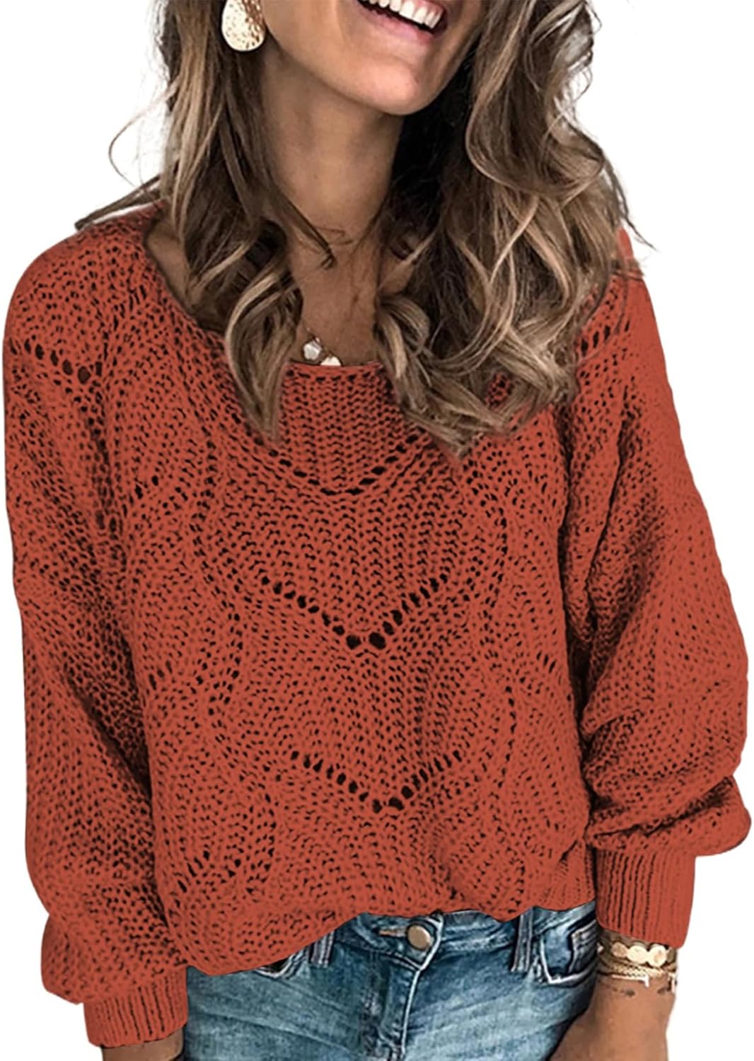Dokotoo Womens Sweaters 2025 Cute Elegant Long Sleeve Pullover