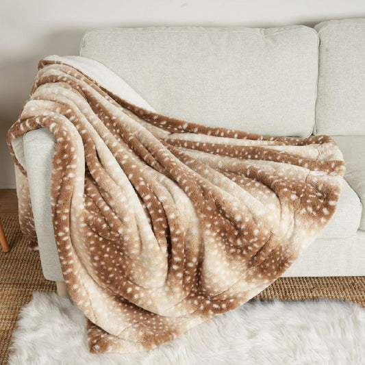 Christmas Deer Print Blanket for Pets and Home Use, 60x80 in