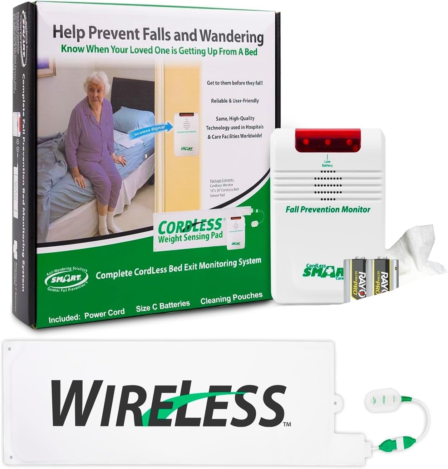 Smart Caregiver Wireless Bed Alarm System for Elderly Safety