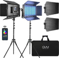 GVM 1500D RGB LED Video Light Kit for Photography and YouTube