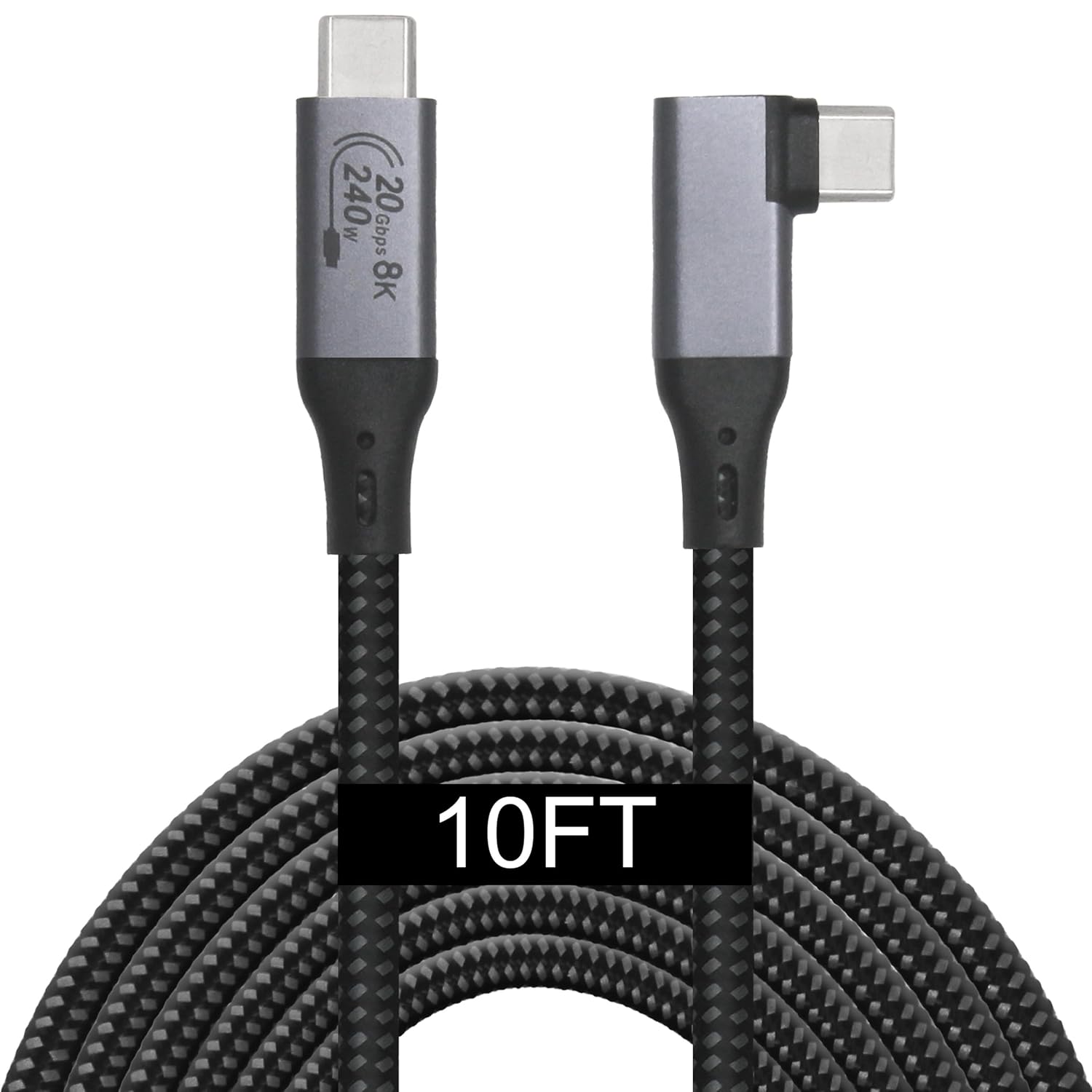 10-Foot USB4 Cable for Thunderbolt 3, 4 and USB-C Devices
