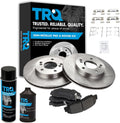 TRQ Front Brake Pad & Rotor Kit for Acura Integra & Honda CR-V