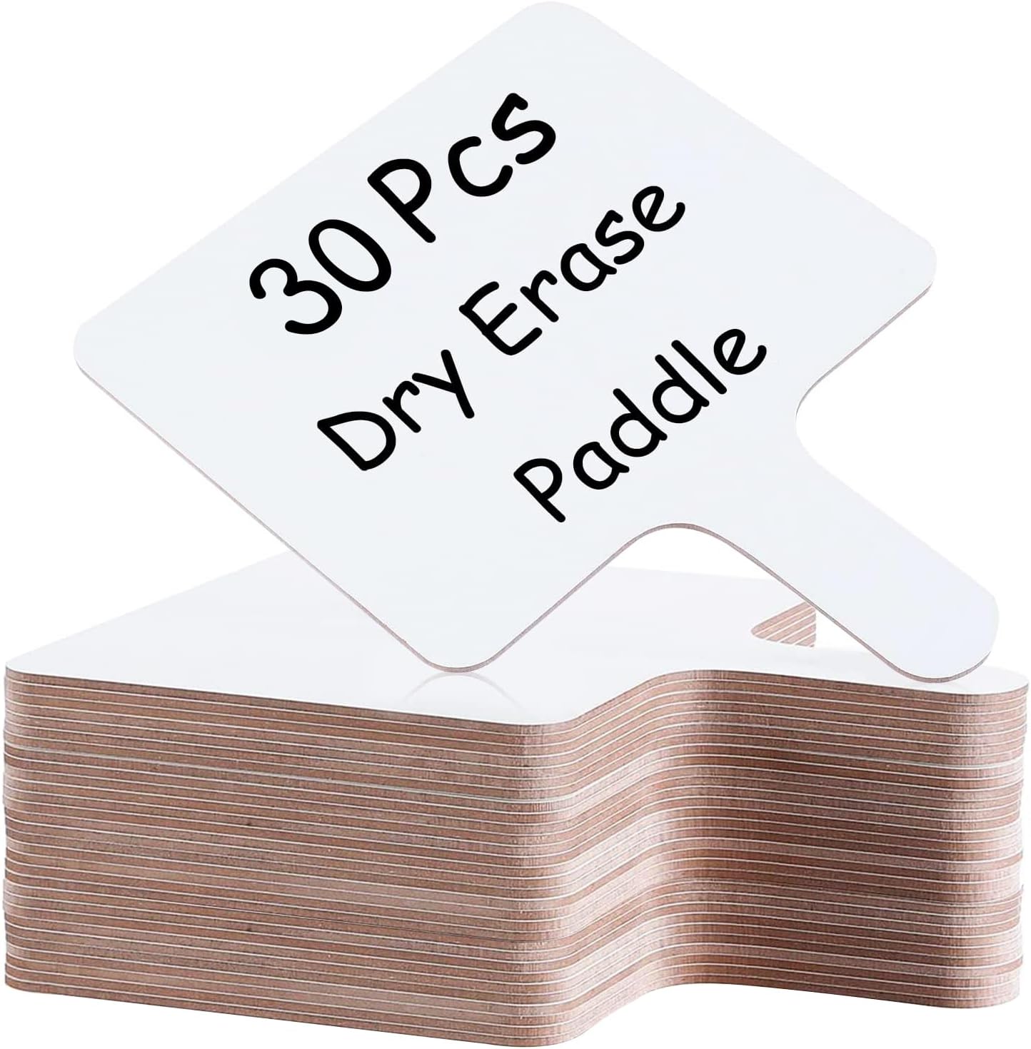 30 Pcs Handheld Dry Erase Answer Paddles for Classroom Fun