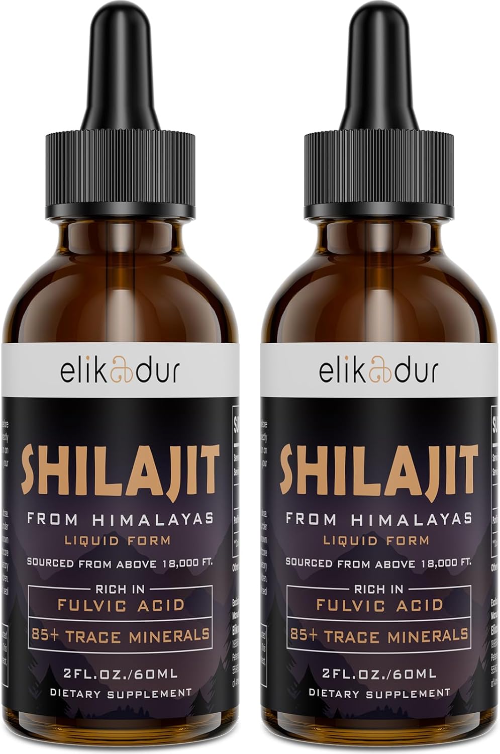 Shilajit Resin Organic Liquid Supplement for Vitality Boost
