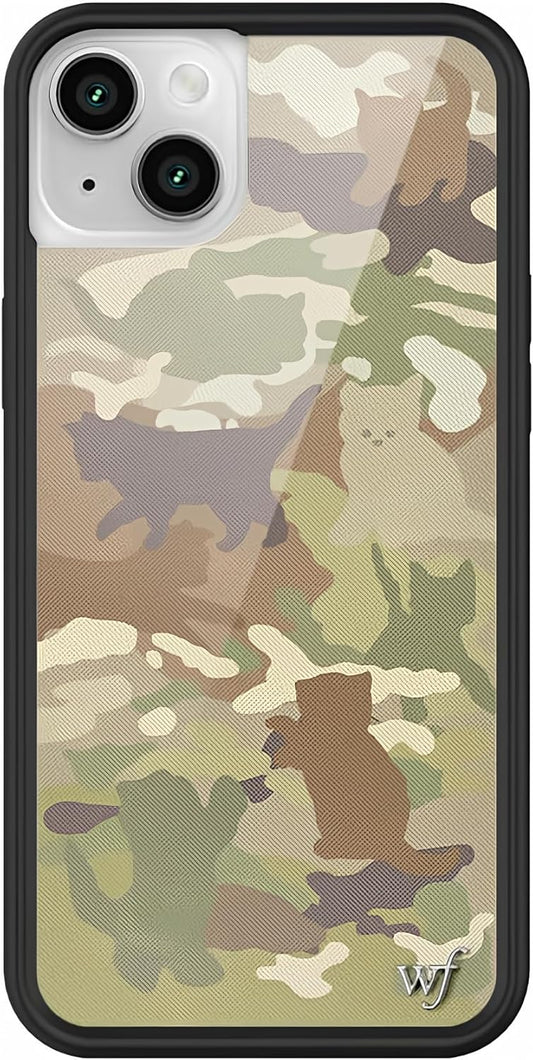 Wildflower Cases Cat Camo iPhone 13/14 Protective Bumper Case