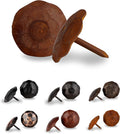 1 in Small Round Head Clavos Decorative Nails - Rusted Handmade Rustic