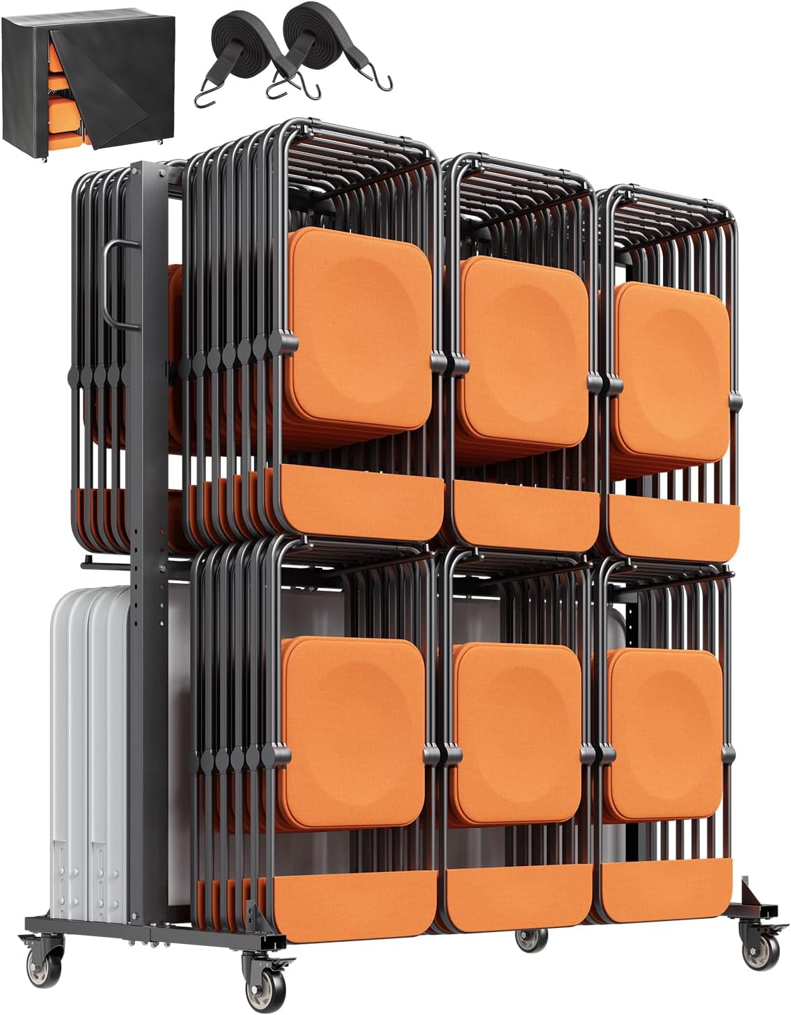 VEVOR Folding Chair Rack with 800 LBS Capacity for Storage