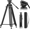 SIRUI Video Tripod with 360 Degree Fluid Head - Stable 73ft