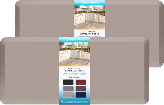 Cushioned Anti-Fatigue Kitchen Mat Set for Comfort and Style