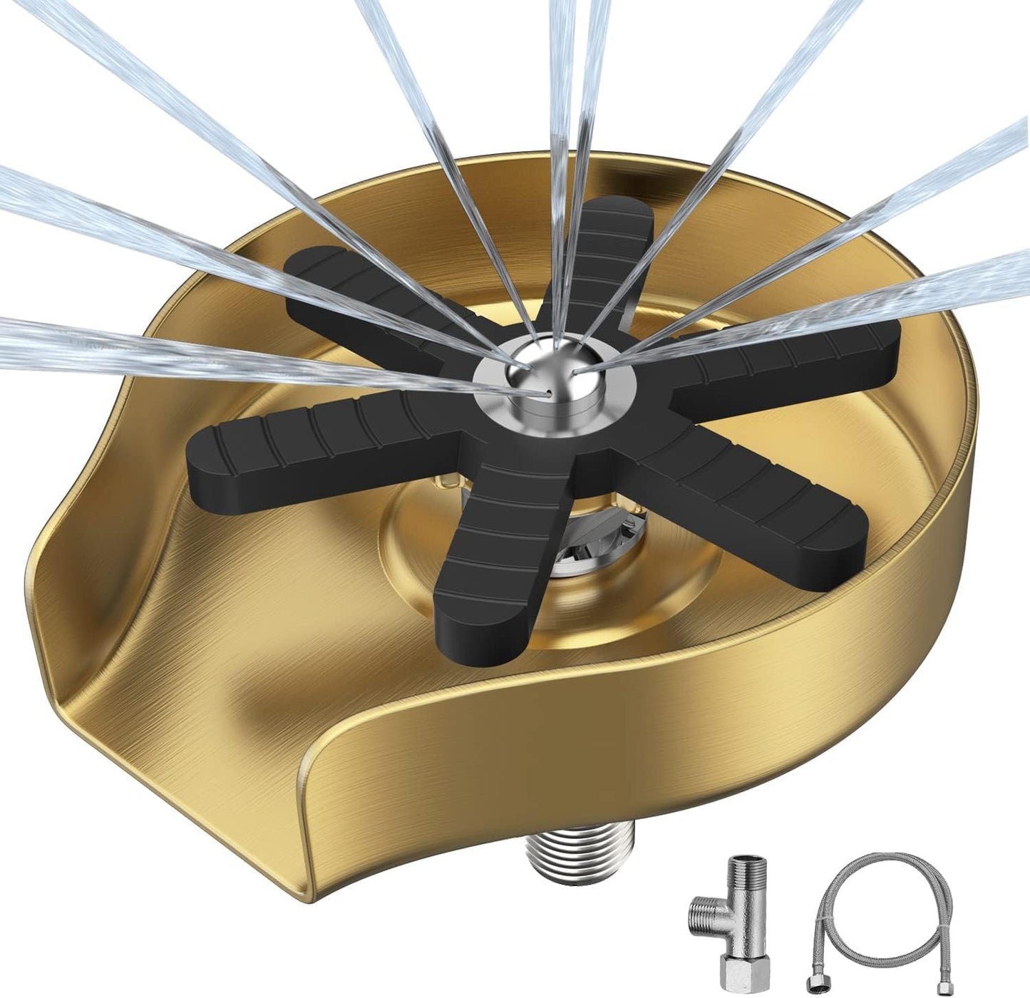 Gold Glass Rinser for Kitchen Sink - Heavy Duty Stainless Steel