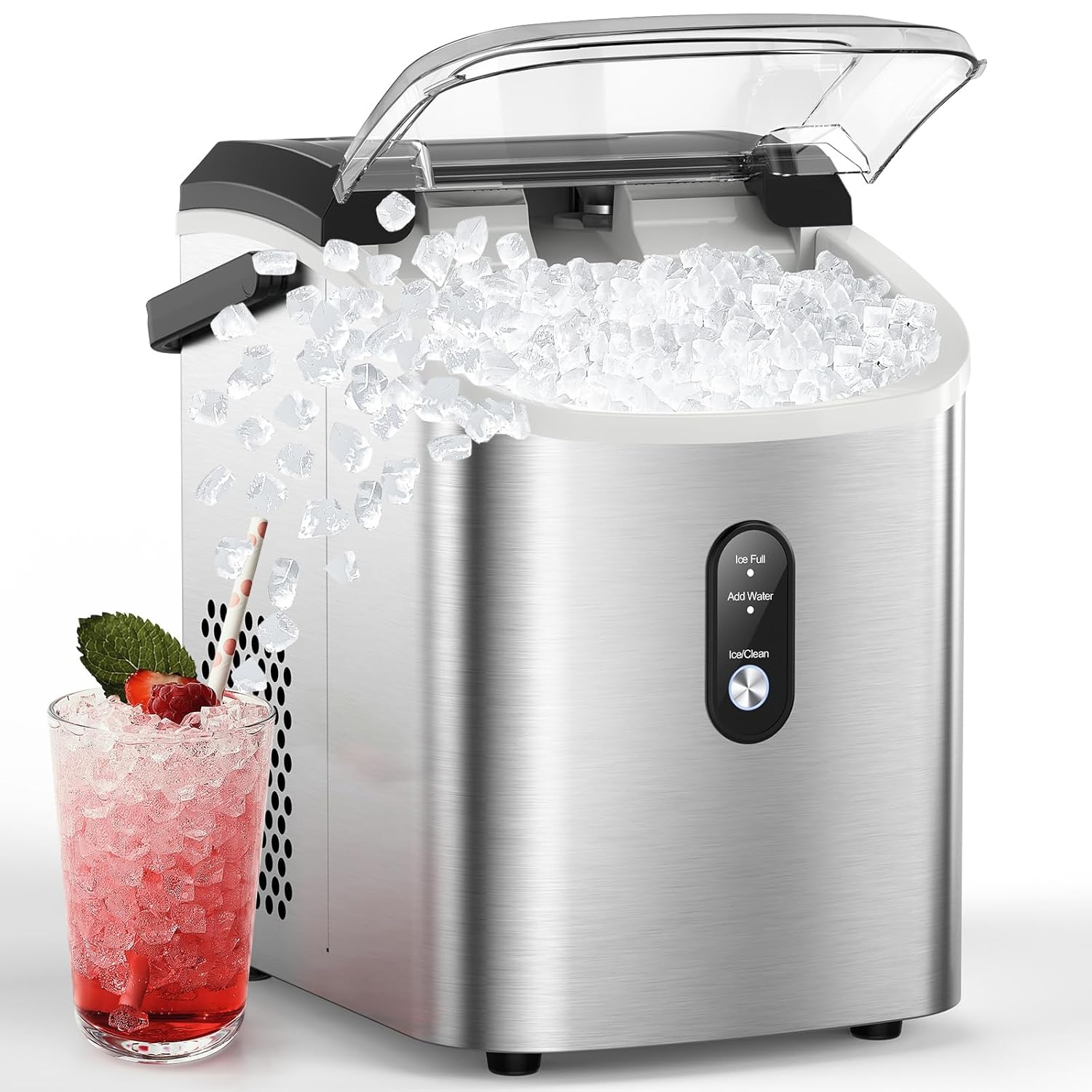 COWSAR Nugget Ice Maker Machine for Soft Chewable Ice