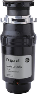 GE GFC525N Sink 1/2 HP Continuous Feed Disposer - Quiet, High RPM