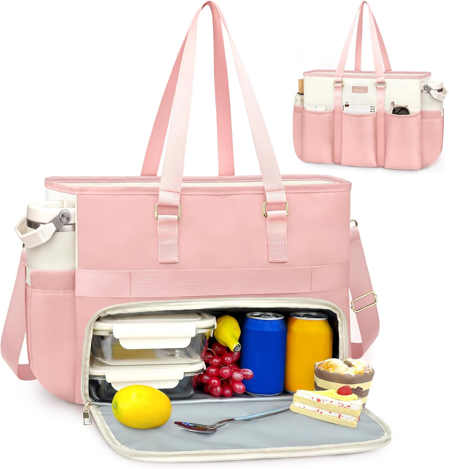 Lunch Tote Bag for Women - 2-in-1 Laptop & Insulated Bag
