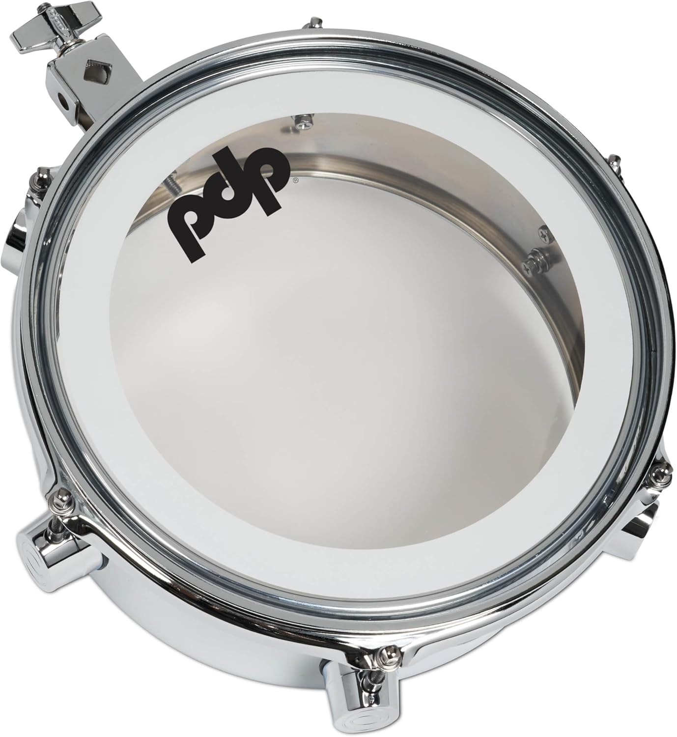 Pacific Drums Mini Timbale: Chrome Plated Steel 4X10 Percussion